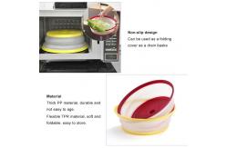 China Customized 180g 8.2 Inch Collapsible Microwave Splatter Shield supplier