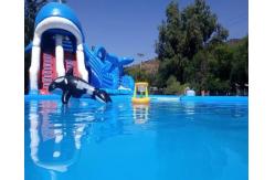 China Ocean Theme Inflatable Combo Bounce House Attraction Slide Pool Water Games supplier