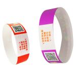 Cheap Colorful Tyvek Event Wristbands With Full Color Printing Waterproof Sweat Resistant Admission Wrist Bands for sale