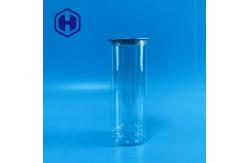 China Iced Cold Coffee Chocolate Plastic Drink Can 310ml Clear Straight Side Flat Bottom supplier