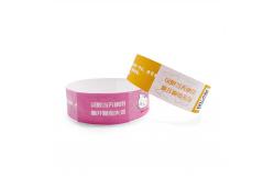 China Waterproof Tyvek Paper Wristbands Customizable and Printable for Festivals supplier