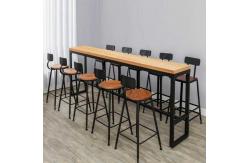 China Thickness 16mm Bar Table Stool Set Melamine Board Bar Height Dining Set supplier