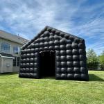 Portable Black LED Disco Lighting Inflatable Nightclub Cube Tent Mobile Night Club for sale