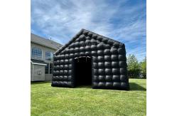 China Portable Black LED Disco Lighting Inflatable Nightclub Cube Tent Mobile Night Club supplier