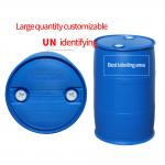 Open Top 200L Black Plastic Barrel Drum With Lid For Chemical Waste Disposal for sale