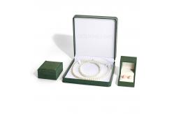 China Luxury Engagement Ring Earring Necklace Storage Box With Custom Logo And Design supplier