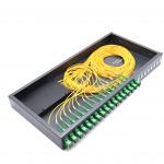 1*16 Black Rack Mount Fiber Optic Plc Splitter for sale