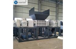 China Plastic Straw Furniture Sofa Shredder Shredding Machine Double Shaft Shredder supplier