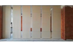 China Sliding Aluminium Roller Soundproof Partition Wall Melamine Surface 4m Height supplier