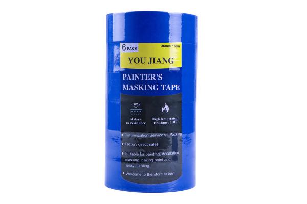 Rough Surface Crepe Masking Tape Adhesive For Car Painting 25mm