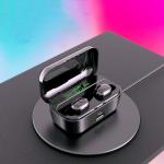  				Tws Bluetooth Earpieces with Wireless Charging LED Digital Display Earphones Mini in Ear Earbuds Headphone with Mic 	         for sale