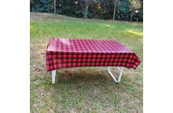 China Custom Logo 54'X108' Reusable Polyester Tablecloths For Valentine'S Day supplier