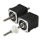 42LHS Series 320N Force 2 Phase Nema17 No Captive&External Nut Hybrid linear Stepper Motors Linear Acuators for sale