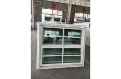 China Aluminium Vertical UPVC Single Hung Window Grill Design For Ranch Home supplier