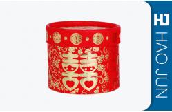 China Plain Customized Recycled Round Logo Printing Red Cardboard Tubes For Packaging supplier