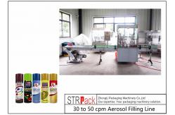China 0.75KW Liquid Filling And Capping Machine / Aerosol Paint Can Filling Machine supplier