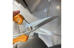 China Multifunction Scissors With Ergonomic Orange Handle supplier