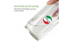 China Transparent PET Plastic Cylinder Food Grade Can Jar With Aluminum Easy Open Lid supplier