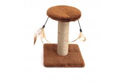 China 20x18x16cm Cat Scratch Post Toys With Feather For Cat Interactive Play supplier