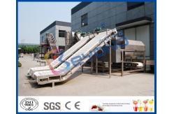 China Adjustable Speed Clapboard Elevator Fruit Processing Plants With Stainless Steel / Plastic supplier