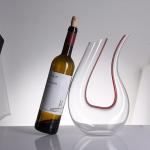 Mouthblown Lead Free Wine Decanter , Round Cone Modern Wine Decanter Easy To Clean