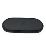 10'' Oval Melamine Salad Plate Matte Black Anti Scratch BSCI for sale