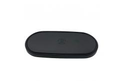 China 10'' Oval Melamine Salad Plate Matte Black Anti Scratch BSCI supplier