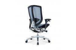 China High End Blue Mid-back Mesh Office Chair With Adjustable Armrests supplier