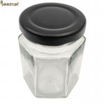 35ml Muti Prismatic Bottle 45ml 65ml 85ml Clear Hexagon Glass Honey Jar for sale