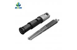 China High Effiency Conical Twin Screw And Barrel For PVC Production supplier