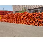 Orange HDPE Pipe Floater For Environmental Dredging Sediment Removal Solutions