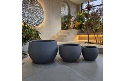 China Smooth Surface Fiber Clay Planter For Business Durable And Stylish Choices supplier