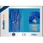 SMS Sterile Disposable Surgical Gowns , Disposable Theatre Gowns Anti - Blood S-3XL for sale