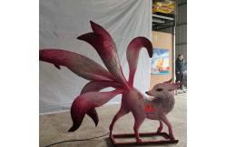 China Electronic Handcrafted Realistic Creatures Chinese Mythology Animal Nine Tailed Fox supplier