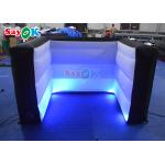 2.4x10.3x1.05m White Inflatable Pub Bar For Party Events