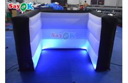 China 2.4x10.3x1.05m White Inflatable Pub Bar For Party Events supplier