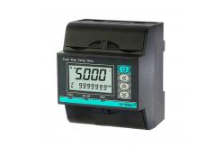 China Rail Mounting Power Meter RS485 Port Multi Tariff Rate Industrial LCD Display supplier