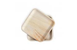China Biodegradable 6 Square Palm Leaf Serving Tray For Charcuterie supplier