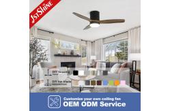 China Customized 42 inches Ceiling Fan with Light 1stshine Solid Wood Blades OEM supplier