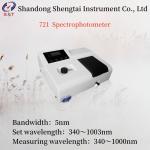 Wavelength Accuracy ±5nm 721  Spectrophotometer Bandwidth 5nm Stray Light At 360nm ≤0.5%T for sale