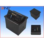 Table Hidden Press Pop Up Desktop Power Sockets with Bottom Connection Panel