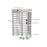 Wire Drawing Bi Directional Full Height Turnstile SS for sale