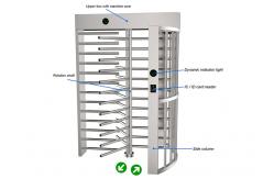 China Wire Drawing Bi Directional Full Height Turnstile SS supplier