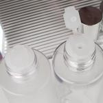 Clear Empty Roll On Bottles 100ml Plastic Roller Bottles With Silver Screw On