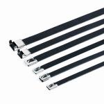 100pcs Ball Lock Stainless Steel Cable Ties for -80° to 538° C Working Temperatures for sale