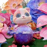 Indoor Tradition Colorful Chinese Light Lanterns for Lantern Exhibition for sale