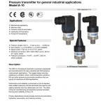 Industrial Environments Wika Pressure Transmitter A-10 Measuring Medium Gases / Liquids OEM ODM