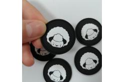 China 3D Washable Badge Silicone Rubber Labels Heat Transfer Customized supplier
