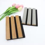 PET WPC Acoustic Wall Panels Board With Flame Retardant Insulation