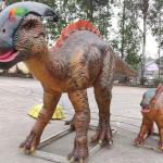 Theme Park Life Size Animatronic Dinosaur Parasaurolophus Realistic Dinosaur Model For Amusement Park for sale